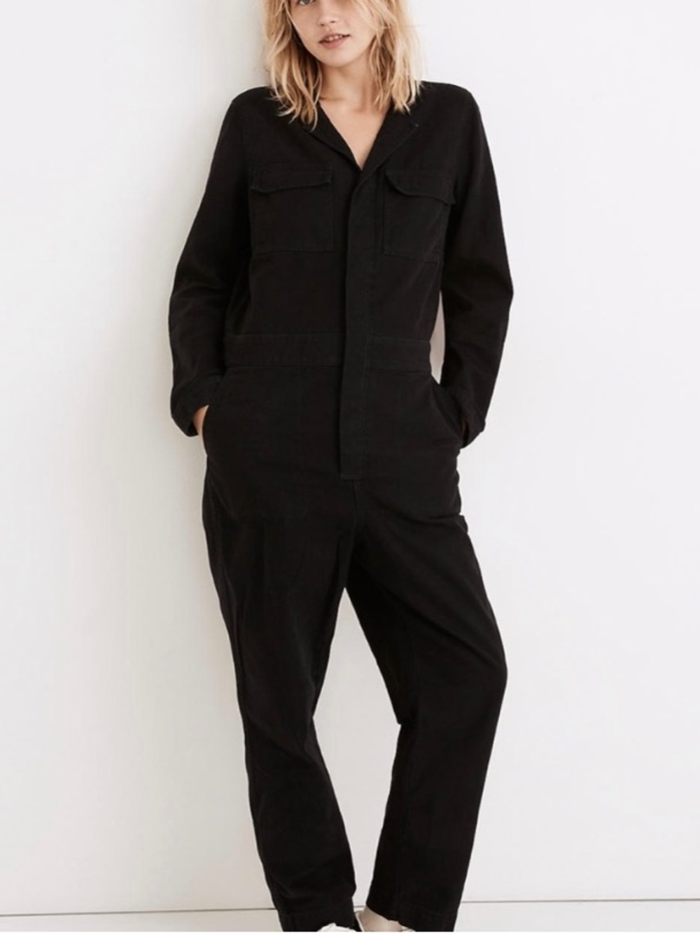 Madewell Signature Coverall Jumpsuit: Black